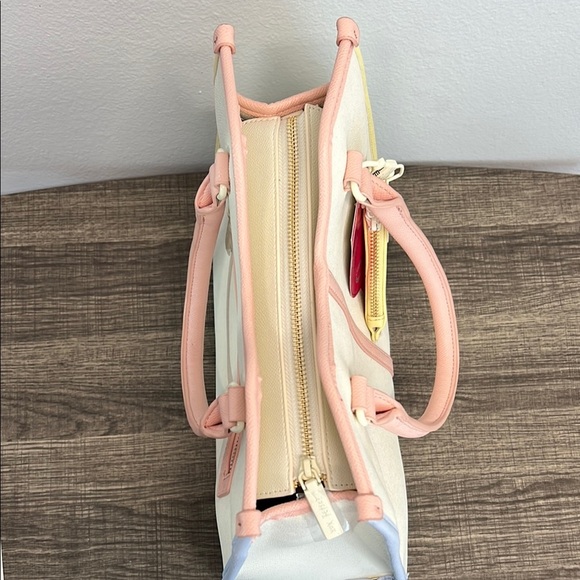 Betsey Johnson | Multi-Colored Tote w/ Crossbody & Bag Charm - Picture 11 of 12